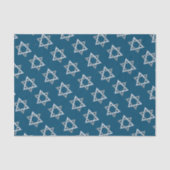 Ster van David Hanukkah Glitter Tissuepapier (Voorkant)