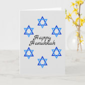 Ster van David Hanukkah Holiday Card Kaart (Gele Bloem)