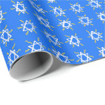 Ster van David Hanukkah Pattern Blue Gift Cadeaupapier<br><div class="desc">Bekijk mijn winkel voor meer kleuren en patronen! Let ook goed op hoe Zazzle het patroon print en zorg ervoor dat de grootte goed is voor uw behoeften. Ze herhalen het patroon elke 36 inch, zodat het niet voor jouw doeleinden kan worden gebruikt. Dit geldt voor alle design, niet alleen...</div>