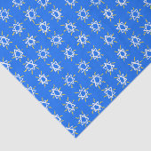 Ster van David Hanukkah Pattern Blue White Tissuepapier (Detail)
