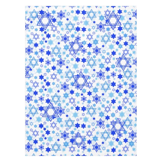 Ster van David Hanukkah Pattern Tafelkleed (Voorkant)