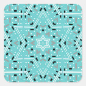 Ster van David Hanukkah Stickers (Voorkant)