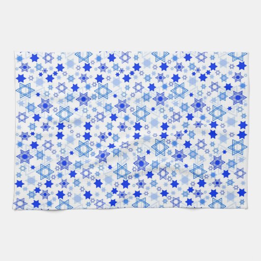 Ster van David Hanukkah Theedoek (Horizontaal)