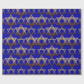 Ster van David Hanukkah Wrapping Paper Cadeaupapier (Vlak)