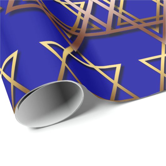 Ster van David Hanukkah Wrapping Paper Cadeaupapier (Rol Hoek)