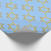 Ster van David Hanukkah Wrapping Paper Cadeaupapier (Hoek)