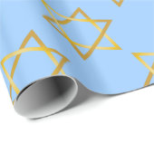 Ster van David Hanukkah Wrapping Paper Cadeaupapier (Rol Hoek)