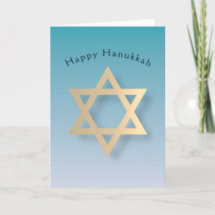 Ster van David Happy Hanukkah Feestdagen Kaart