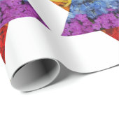 Ster van David Happy Hanukkah-pakpapier Cadeaupapier (Rol Hoek)