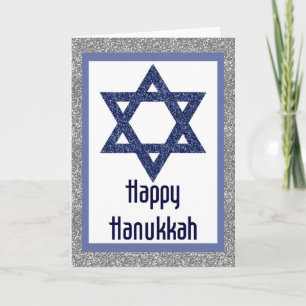 Ster van David Happy Hanukkah Wenskaart 5 Feestdagen Kaart