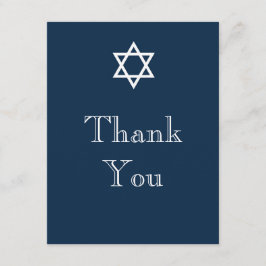 Ster van David Hartelijk dank Bedankkaart