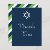 Ster van David Hartelijk dank Bedankkaart (Voorkant / Achterkant)