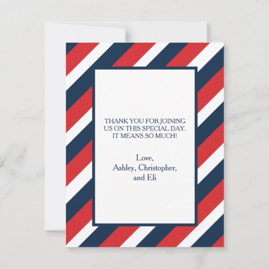 Ster van David Hartelijk dank Bedankkaart (Achterkant)