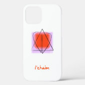 Ster van David/Heart iPhone/iPad case (Achterkant)