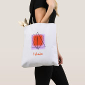 Ster van David/Heart l'chaim Shoulder Tote Bag (Dichtbij)