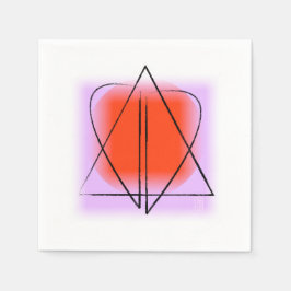 Ster van David/Heart Paper Cocktail Servet