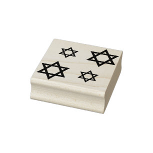 Ster van David Herhalingspatroon Rubberstempel