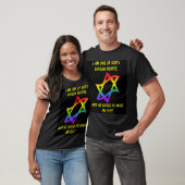 Ster van David, ik ben een van Gods gekozen mensen T-shirt (Unisex)