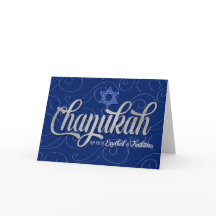 Ster van David in Blue en Silver Chanukah