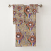 "Ster van David" in leder en suede Bad Handdoek (Insitu)