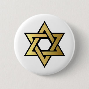 Ster van David Jewish Button