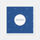 Ster van David Jewish Hebrew Baby Boy Naming Servet (Voorkant)