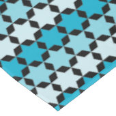 Ster van David Jewish Holiday Tablecloth - Zwart Tafelkleed (Gekanteld)