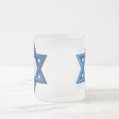 Ster van David Jewish Matglas Koffiemok (Center)