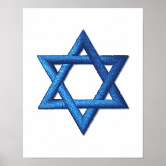 Ster van David Jewish Poster (Voorkant)
