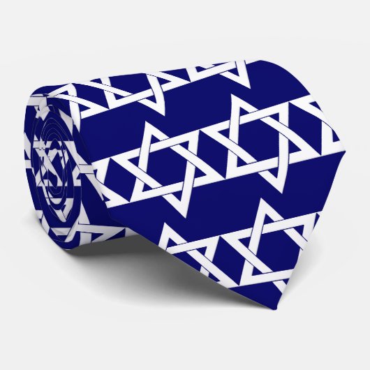Ster van David Jewish Stropdas (Opgerold)