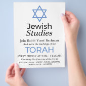 Ster van David, jodendom, joodse studies Advertere Flyer (Hand)
