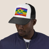 Ster van David - Joods - Gay Pride Trucker Pet (In situ)