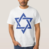 Ster van David Joods Israël Vlag Patriottisch T-shirt (Voorkant)