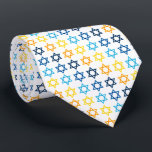 Ster van David Joods Kleurrijk Stropdas<br><div class="desc">Happy Hanukkah Star van David Pattern</div>