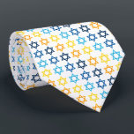 Ster van David Joods Kleurrijk Stropdas<br><div class="desc">Happy Hanukkah Star van David Pattern</div>