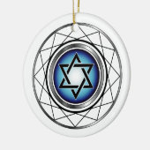 Ster van David- Joods religieus symbool Keramisch Ornament (Links)