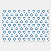 Ster van David Joodse Bar Mitzvah Chanoeka Simple Inpakpapier Vel (Voorkant 3)