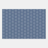 Ster van David Joodse Bar Mitzvah Chanoeka Simple Inpakpapier Vel (Voorkant 3)