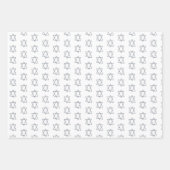 Ster van David Joodse Bar Mitzvah Chanoeka Simple Inpakpapier Vel (Voorkant 2)