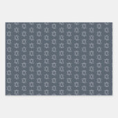 Ster van David Joodse Bar Mitzvah Chanoeka Simple Inpakpapier Vel (Voorkant)