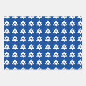 Ster van David Joodse Bar Mitzvah Chanoeka Simple Inpakpapier Vel (Voorkant 3)