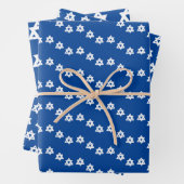 Ster van David Joodse Bar Mitzvah Chanoeka Simple Inpakpapier Vel (In situ)