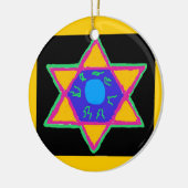 Ster van David Keramisch Ornament (Links)