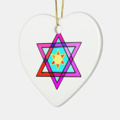 ster van David Keramisch Ornament (Links)