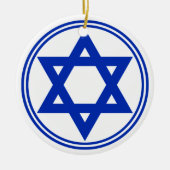 Ster van David Keramisch Ornament (Voorkant)