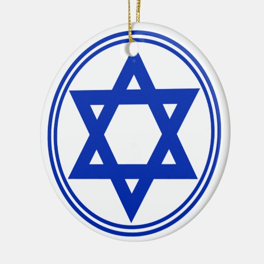 Ster van David Keramisch Ornament (Links)