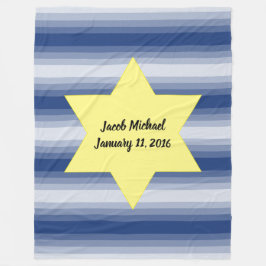 Ster van David - Kies uw kleuren! Fleece Deken