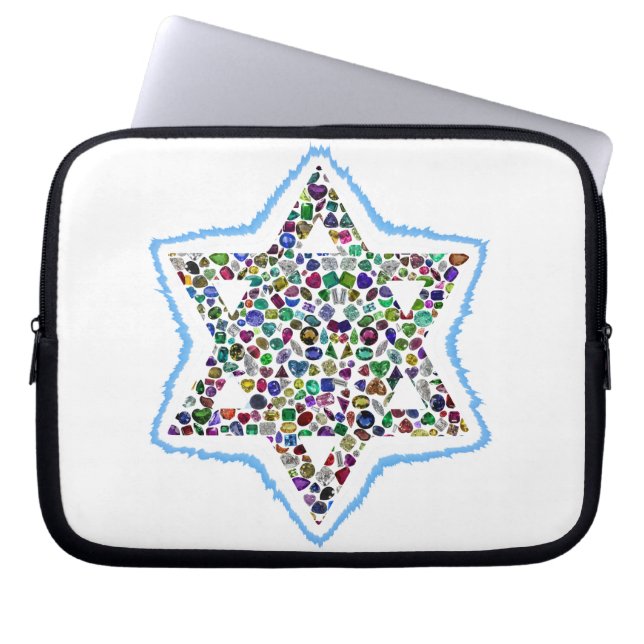 Ster van David Laptop Sleeve (Voorkant)