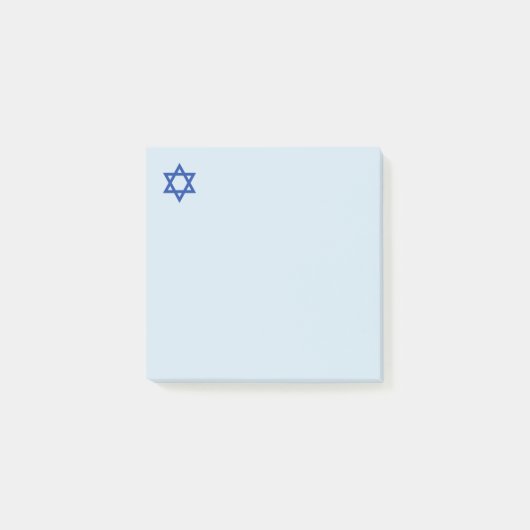 Ster van David Light Blue Post-it® Notes (Voorkant)