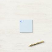 Ster van David Light Blue Post-it® Notes (Op bureau)